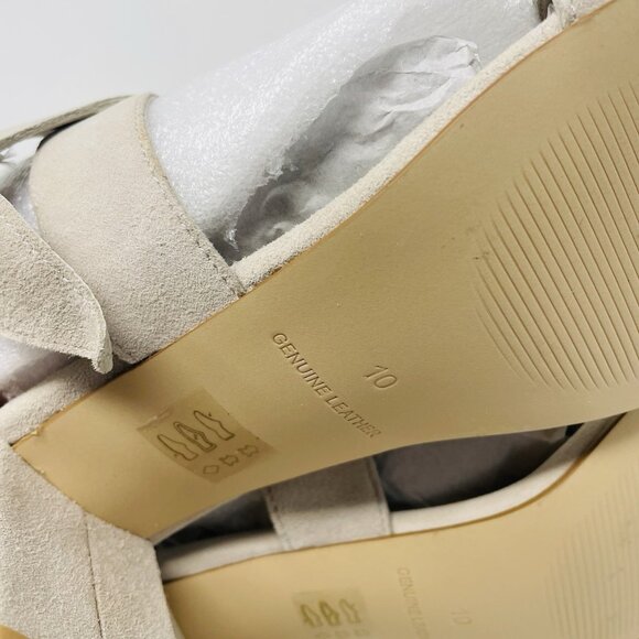 Journee Signature Collection Womens 10 Leather Hether Block Heel Sandals $119 - Picture 10 of 12